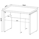 Extension Desk With Floating Top Design - Brown by HouseOfZazla