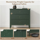 Fluted 3 Drawer Nightstand With Soft Close Slides by HouseOfZazla