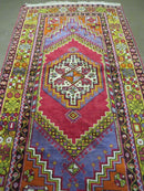 4' X 7' Antique Handmade Turkish Oushak Wool Rug Carpet Red Nice