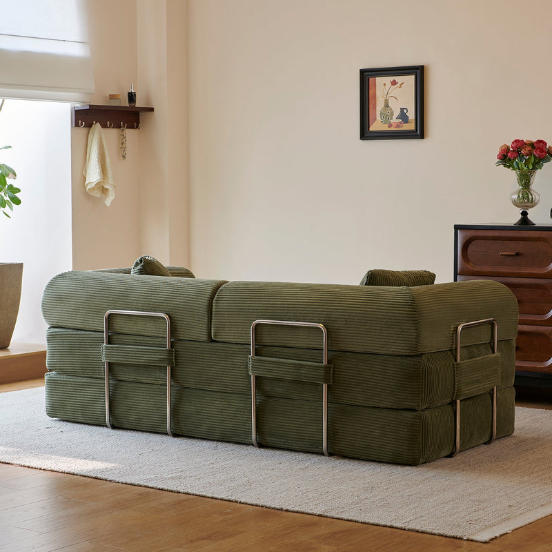 78.8" Compression Sofa - Convertible Floor Sofa Bed, photo 9 of 10