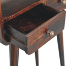 Solid Wood Curved Console Table by HouseOfZazla