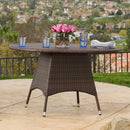 Corsica Round Dining Table - Brown by HouseOfZazla