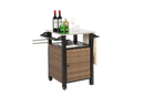 Single Door Outdoor Bar Cart with Stainless Steel Tabletop