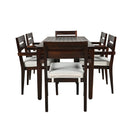 Acacia Wood Outdoor Dining Table And Chairs Suitable For Patio, Balcony Or Backyard
