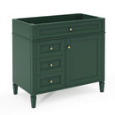 Bathroom Vanity With 2 Drawers And Tip-Out Drawer, Storage Cabinet by HouseOfZazla