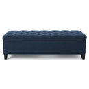 Glouster Contemporary Storage Ottoman with Button Tufted Design by HouseOfZazla