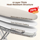 Full Size Foldable Ironing Board with Clothes Rack