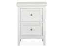 Heron Cove - Small Drawer Nightstand - Chalk White And Dovetail Gray