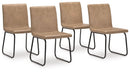 Pharwynn - Dining Upholstered Side Chair (Set of 4) - Toast