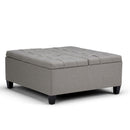 Harrison - Upholstered Coffee Table Storage Ottoman by Unique Piece Furniture