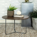 Accent Table With Slim Tripod Base - Brown by HouseOfZazla