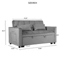 3 In 1 Pull Out Couch Convertible Sofa Bed With Reclining Backrest by Unique Piece Furniture