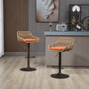 Modern Swivel Bar Stools Adjustable Counter Chairs With Footrest (Set of 2) by HouseOfZazla