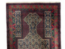 3x5 New Vintage Handmade Wool Rug Tribal Balouch Turkoman Prayer Rug Veggie Dyes