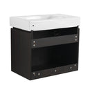 Modern Bathroom Vanity With Ceramic Basin, Wall Mounted Floating Sink Combo, Storage Cabinet by HouseOfZazla