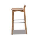 Sven 30" Modern Minimalist Low Back Wood Barstool