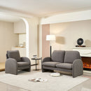 Loveseat Sofa Small Couch For Living Room, Sherpa Fabric Upholstered Loveseat Sofa Couch, Small Loveseat Sofa For Apartment, Bedroom by HouseOfZazla