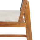4 Pieces Arly Black Outdoor Bar Stool Solid Acacia Wood and Woven Wicker