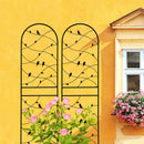 2 Pack Metal Garden Trellis 71" x 19.7" Rustproof Outdoor Plant Support by HouseOfZazla