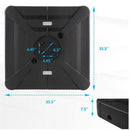 Round Cantilever Patio Umbrella With 360 Rotation & Infinite Tilt Adjustment