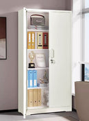 Container Furniture Direct Ironclad 71" Metal Storage Cabinet with Locking Doors and 4 Adjustable Shelves by HouseOfZazla