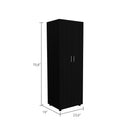 Armoire Organiser, Two Shelves, Rod, Double Door Cabinet Armoire by HouseOfZazla