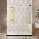 Frameless Shower Door, Smooth Sliding Tracks by HouseOfZazla