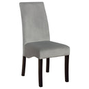 Shandra - 5 Piece Dining Set Tabletop And Upholstered Side Chairs - Gray by HouseOfZazla