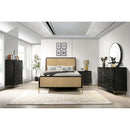 Anser - 5 Drawer Chest, Bedroom Storage Furniture - Black by HouseOfZazla