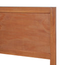 King Size Wood Platform Bed Frame with Classic Panel Headboard by HouseOfZazla