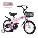 Fkznpj - 16" Sporty Kids Bike With Training Wheels And Stand Adjustable Saddle Suitable For Boys And Girls Aged 4 - 8 Years Tall Height 41 - 46" Available In A Variety Of Colors by HouseOfZazla