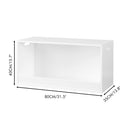 Open Toy Storage Box For Kids, Organizer Bin For Plush Toys, Books - White by Unique Piece Furniture