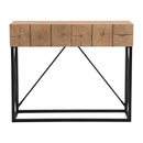 43.31" Luxury Wood Sofa Table, Industrial Console Table for Entryway, Hallway Tables with Two Drawers for Living Room