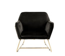 Keira - Accent Chair With Metal Base by HouseOfZazla