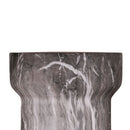 Round Geometric Outdoor End Table - Marble by HouseOfZazla