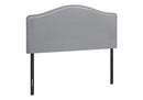 Full Size, Bed Headboard Only, Upholstered Transitional - Gray