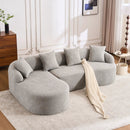 Combined Sofa With 4 Pillows by Unique Piece Furniture