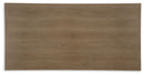 Serene Bay - Rectangular Dining Table With Umbrella Option - Dark Brown