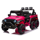 24V Ride On Large PickUp Truck car for Kids,ride On 4WD Toys with Remote Control,Parents Can Assist in Driving,Bluetooth music version,Pickup truck design with spacious storage in the rear.