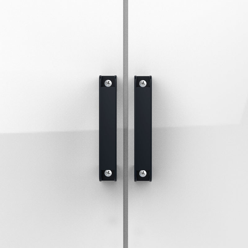 8x12 Ft Metal Outdoor Storage Shed with Window, Floor Base, Air Vents and Double Hinged Door