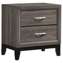 Watson Five-piece Full Bedroom Set Grey Oak