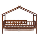 House Bed With 2 Drawers
