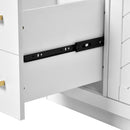 Ceramic Sink Combo, Freestanding Vanity Set With 3 Drawers & Soft Closing Doors by HouseOfZazla