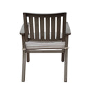 Outdoor Modern Aluminum Dining Chair with Cushion (Set of 2) by HouseOfZazla
