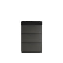 Alice 24" Gray Bathroom Vanity with Sink, Large Storage Freestanding Bathroom Vanity for Modern Bathroom, One-Piece Black Sink Basin without Drain and Faucet