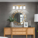 4-Light Brushed Bathroom Vanity Wall Light