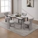 Armless Curved Back Accent Chairs by HouseOfZazla