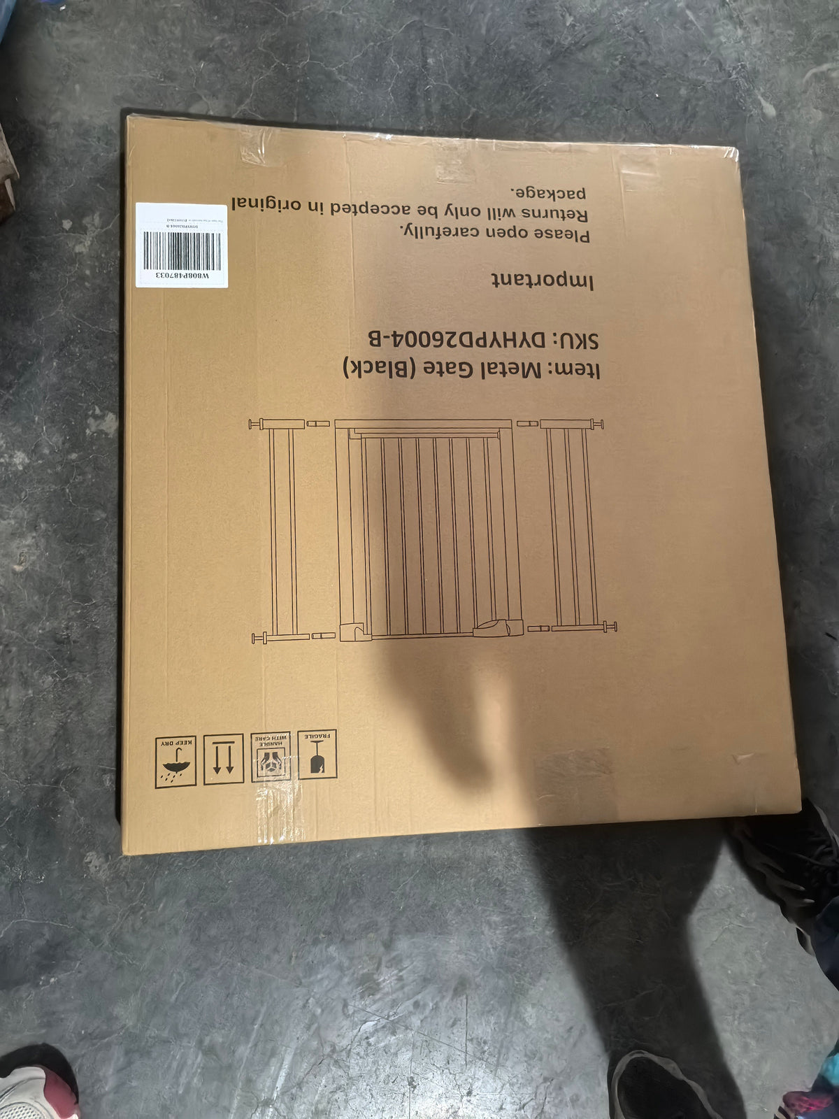 Wide Baby Gate with Wall Protector for Stairs and Doorways, photo 2 of 10