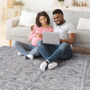 Marfi - 6' X 9' Oriental Area Rug - Ivory / Gray
