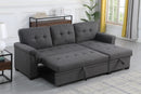 Lucca - Reversible Sleeper Sectional Sofa With Storage Chaise by Unique Piece Furniture